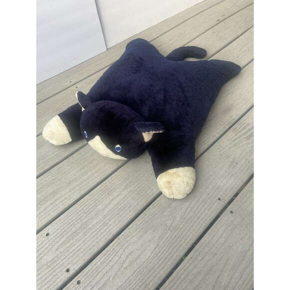 VTG My Slumber Mate Black & White Cat Plush Pillow Rare 23" Walmart Exclusive - Picture 9 of 16